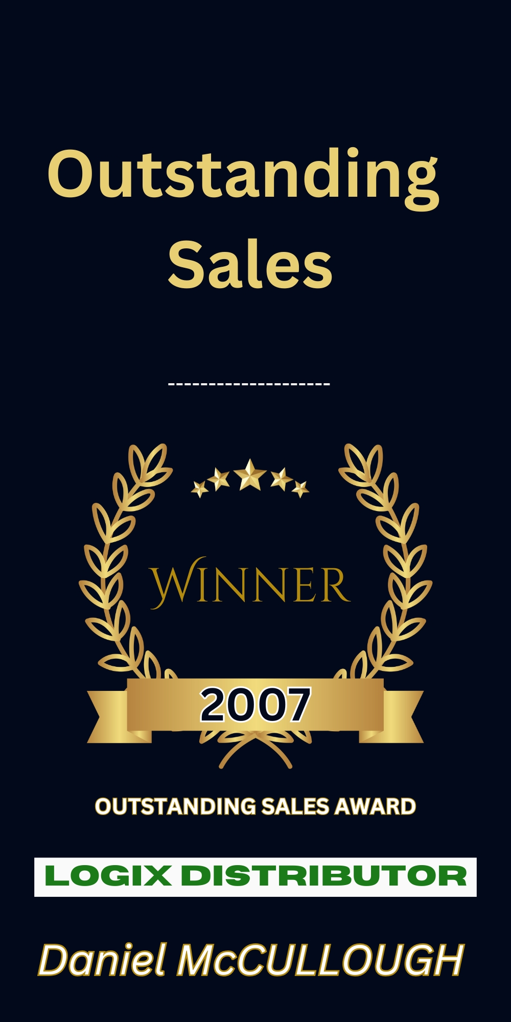 2007 Sales Award